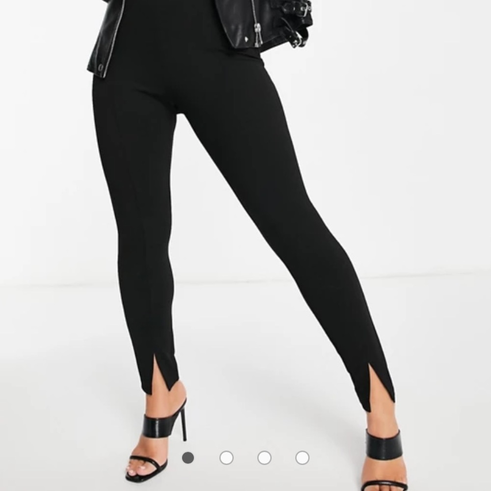 Split hem pants
